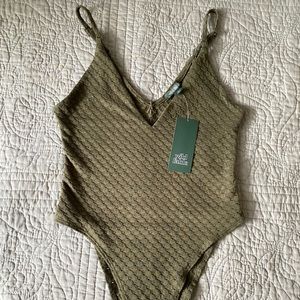 Army green body suit